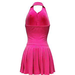 Nuovo Arrivo: Mini Abito a Righe con Collo Halter in Verde e Blu per Donna, Vendita Calda - Product Image 3