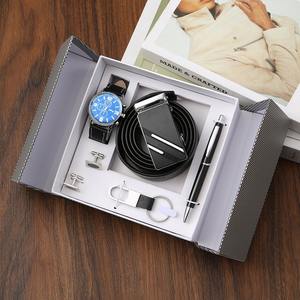 مجموعة هدايا رجالية رائجة لعام 2026 تتضمن محفظة وساعة للرجال، هدية تذكارية ليوم الحب، مجموعة هدايا ترويجية بأسلوب تجاري - Product Image 5