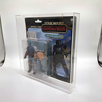 Vitrine acrylique de protection UV personnalisée pour figurine Star War The Mandalorian