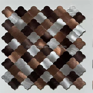 Azulejo de mosaico de aluminio autoadhesivo de diseño moderno de lujo para dormitorio, cocina, paredes interiores, trabajo de arte de parquet de habitación Real - Product Image 3