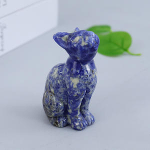 Natural Crystal Egyptian <strong>Cat</strong> <strong>Figurine</strong> 3 Inch Hand Engraved Gemstone Religious Sculpture Yuchenglin Brand Fashion Trend Home - Product Image 1
