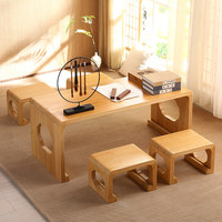 Bureau d'étude exécutif moderne en bois massif de style chinois classique pour maternelle, studio de tutorat privé, salle de classe, salon de thé