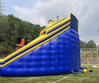 Toboggan aquatique gonflable géant à prix d'usine, toboggan gonflable d'extérieur pour le plaisir, jouet rebondissant à prix abordable pour la location de fêtes