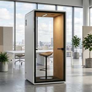 Cabine Acoustique Moderne pour Réunions de <span class=keywords><strong>Bureau</strong></span>, Cabine Téléphonique Insonorisée, Studio Mobile, Boîte de Silence avec Ventilation et Prise de Courant - Product Image 2