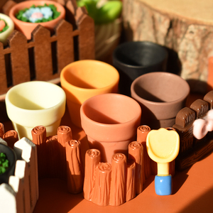 Maceta de terracota en miniatura, abalorios de resina para <span class=keywords><strong>casa</strong></span> de muñecas DIY, accesorios para disparar, pegamento de crema, accesorios decorativos - Product Image 6