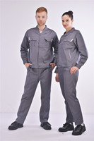 Tenue de travail unisexe en polyester et coton, design tendance, prix bas, uniforme d'atelier, combinaison de mécanicien pas chère, en stock