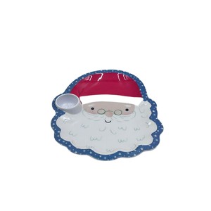 3D babbo natale pino a forma di melamina usa e getta stoviglie Cartoon piatto di plastica per colazione salsa Snack per feste - Product Image 5