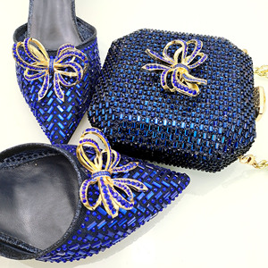 Zapatos de tacón alto de lazo de alta calidad para mujer, tacones de boda, zapatos de baile con bolso a juego, modelo BERT, conjunto óptimo de herramientas de sonido. - Product Image 3