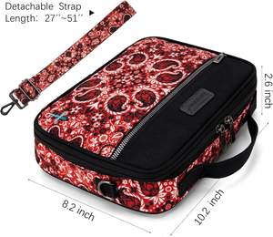 Échantillon gratuit : Housse de Bible pour femme à deux compartiments, grande mallette de transport pour Bible avec bandoulière et poignées, sac de transport pour Bible - Product Image 2