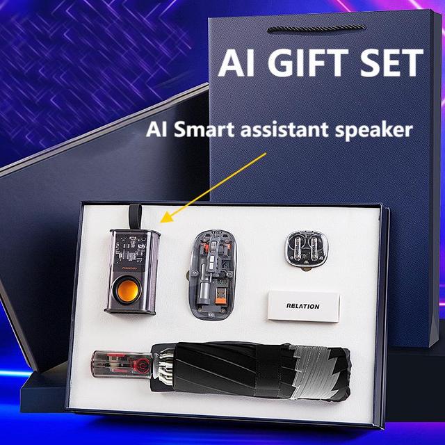 Portable Intelligent AI Smart Voice Assistant Phone Device Custom AI Translator Gift Set for Father's Day Graduation Easter