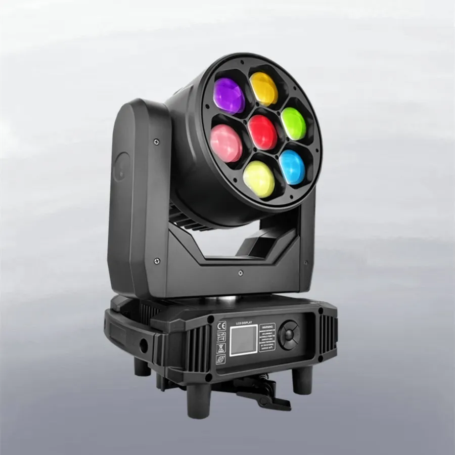7x40W RGBW Zoom rửa di chuyển đầu ong mắt dẫn hiệu ứng DJ Câu lạc bộ ánh sáng cho sân khấu Disco tiệc cưới 350W 150W Mini LED rửa
