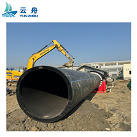 Tuyau en plastique PEHD haute pression 315 mm, anti-corrosion, sans fuite, certifié ISO pour drainage par siphon