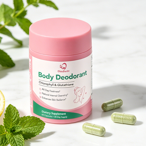 Chinaherbs Body Deodorant Capsule Chlorophyll Glutathione Vegan <b>Supplement</b> for Body Breath Odor Reduction Liver Detox & Skin Rad - Product Image 2