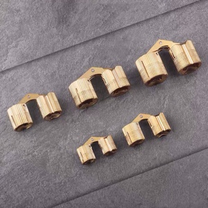 Charnières de meubles modernes en laiton doré, petites, avec ouverture à 180 degrés et fixation par vis, pour boîte à bijoux en bois – Approvisionnement direct usine - Product Image 5