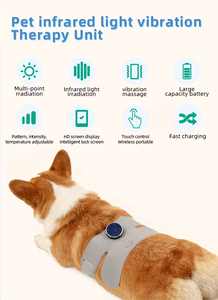 Red Light Therapy Lamp for Pet Wound Healing & Recovery Veterinary Infrared Light & Vibration Therapy Device with Goggles - Product Image 5