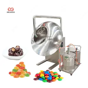 Commercial Sugar Chocolate Peanut Almonds Glazed Coating Polishing Processing Candy Coated Nut Machine