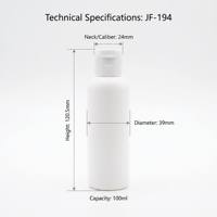Bouteilles de voyage en HDPE de 100 ml avec bouchon à clapet, mini-contenants étanches pour gel douche et lotion corporelle
