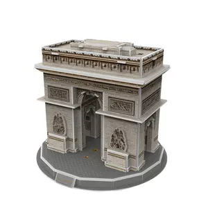 Wereldberoemde Gebouw Model 3d Papier Puzzel Home Decor Diy Assembleren Speelgoed Voor Kinderen En Volwassenen