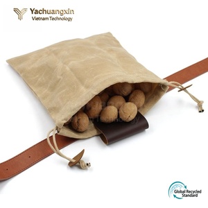Pochette de ceinture portable en toile cirée marron et PVC, fabriquée à la main en usine, pour la forage et le bushcraft, sac de forage, pochette à outils - Product Image 6