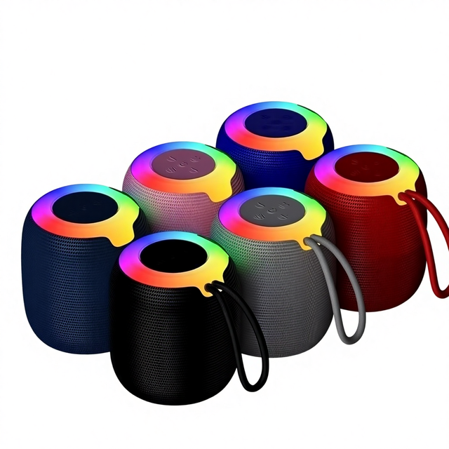 New USB ABS Wireless for Speaker Portable Card Mini Stereo High-Power Desktop Overweight Subwoofer RGB Waterproof