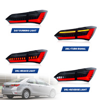 Nouveau feu arrière LED RGB Plug and Play avec lentille fumée et clignotant séquentiel pour Toyota Corolla 2014-2018 Version Moyen-Orient Asie