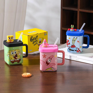 Chính thức được cấp phép sáng tạo Gốm rơm <span class=keywords><strong>cup</strong></span> SpongeBob Squarepants Patrick Sao Chất lượng cao uống quà tặng cho các bên - Product Image 2