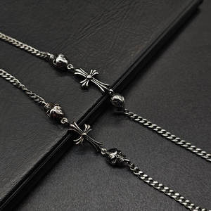 Pulsera y brazalete de moda para hombre, de acero inoxidable 316L, resistente al agua, estilo rock hiphop, con cruz, de marca de diseñador. - Product Image 6