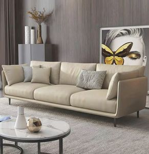 Muebles Modernos para el Hogar, Sofá para Sala de Estar con Líneas Limpias y Cojines Suaves para Decoración de Interiores - Product Image 1