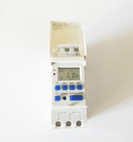 Saklar waktu Digital AHC15A DHC15A, saklar waktu 220V yang dapat diprogram, pengatur waktu 3 fase saklar Timer