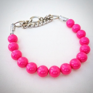 Collar de perlas personalizado, collar de perro pequeño, diseño personalizado, collar de gato para niña, cuentas de diamantes de imitación, collar de perro ajustable - Product Image 5