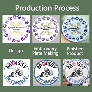 Patchs brodés personnalisés à coudre ou thermocollants pour vêtements, logo de club personnalisé, patchs à crochets et boucles DIY - Product Image 2