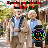 Montre connectée de sécurité pour seniors VFA56S 4G LTE avec détection de chute, GPS, suivi en temps réel, appel SOS, montre connectée ronde