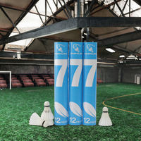 Shuanglang No. 9 volants de badminton en plumes d'oie durables avec un vol stable pour l'entraînement en club
