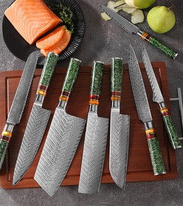 Couteau de chef professionnel de 8 pouces, logo personnalisé, couteau Damast, couteau de cuisine japonais, VG10, couteau de chef Damas tranchant - Product Image 6
