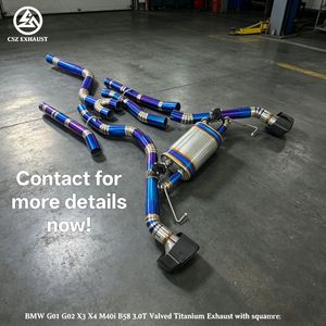 B58 G02 G01 M40i X3ไททาเนียมแบบสั่งทำ SS304 3.0T อุปกรณ์เสริมใน<span class=keywords><strong>รถ</strong></span>ยนต์ท่อไอเสีย valved จัดส่งรวดเร็วไม่ต้องเสีย<span class=keywords><strong>ภาษี</strong></span> valved catback - Product Image 3