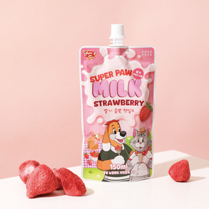 [Superpaw] SUPER PAW PET MILK - Leche sin Lactosa con Sabor a Fresa para Gatos y Perros, Apoyo Inmunológico, Salud del Pelo y la Piel, Hidratación, Vitaminas - Product Image 1