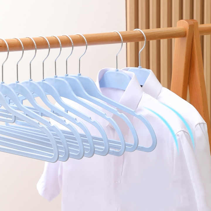 Flocking Rack Functional Design Wholesale High-grade Flocking Rack Plastic Hangers ...