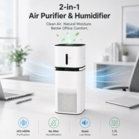 Filtre à air HEPA H13, purificateur d'air avec humidification sans brume. 600 CADR, contrôle intelligent WiFi, verrouillage enfant et affichage de l'indice de qualité de l'air (AQI).