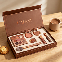 Boîte cadeau personnalisée de luxe avec logo rose imprimé, fermeture magnétique, ensemble de boîtes cadeau, emballage en carton cosmétique avec insert en mousse EVA