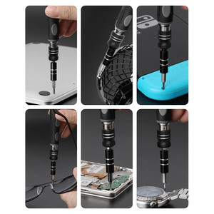 Set di Mini Cacciaviti OwiHaerxis con Impugnatura in Plastica Antiscivolo e Coppia Regolabile per Riparazione Fai-da-Te di Laptop/<span class=keywords><strong>PC</strong></span>/Telefoni/Orologi OEM - Product Image 6