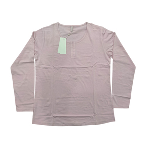 Camiseta de Manga Larga con Estampado de Bloques de Algodón para Mujer, Cuello Redondo, Estilo Vestido Largo, Informal, Elegante, Cómoda, para Uso Diario - Product Image 1