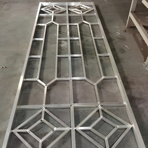 Panneau de mur rideau en aluminium de style chinois, anodisé, design géométrique - Product Image 6