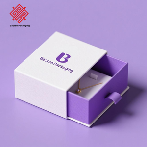 Baoren Factory Cajas ranuradas de tablero gris Ecológico Color personalizado Logotipo personalizado Organizador de joyas Caja de embalaje - Product Image 1