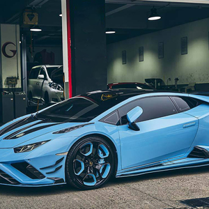 Jupe latérale de kit de carrosserie de voiture de fibre de carbone sèche de Prepreg pour le pare-chocs de voiture de Lamborghini <span class=keywords><strong>Huracan</strong></span> <span class=keywords><strong>EVO</strong></span> - Product Image 5