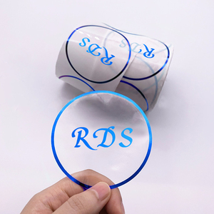 Tùy chỉnh dính Mỹ phẩm rõ ràng chai nhãn dán cuộn trong suốt dập nóng lá vàng logo nhãn dán nhãn - Product Image 2