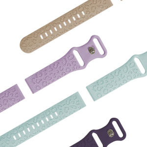 カスタマイズされたロゴ凹型ヒョウ時計ストラップ20mm交換用スポーツシリコーンゴムサムスン時計バンド用 - Product Image 2