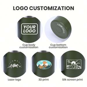 Custom 350ml 500ml <b>Reusable</b> Coffee Cup Tea Insulated Tumbler Drinks 12oz 16oz Straight Bottle Stainless Steel Vacuum Travel <b>Mug</b> - Product Image 6