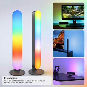 Barre lumineuse LED RGBIC intelligente Tuya WiFi, synchronisation musicale, double éclairage d'ambiance, compatible avec Alexa et Google Home, rétroéclairage PST-FWWSA2 - Product Image 3