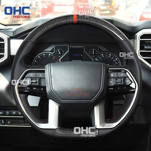 Volante de Fibra de Carbono Real para <span class=keywords><strong>Toyota</strong></span> <span class=keywords><strong>Tundra</strong></span> 2022-2026/Tacoma 2024-2026/Sequoia <span class=keywords><strong>2023</strong></span>-2026 con Bisel Decorativo (Envío desde Almacén en EE. UU.) - Product Image 3