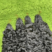 Cheveux humains de luxe 20 pouces, tresses au crochet bouclées birmanes douces, pré-séparées, à micro-nœuds, effet miracle